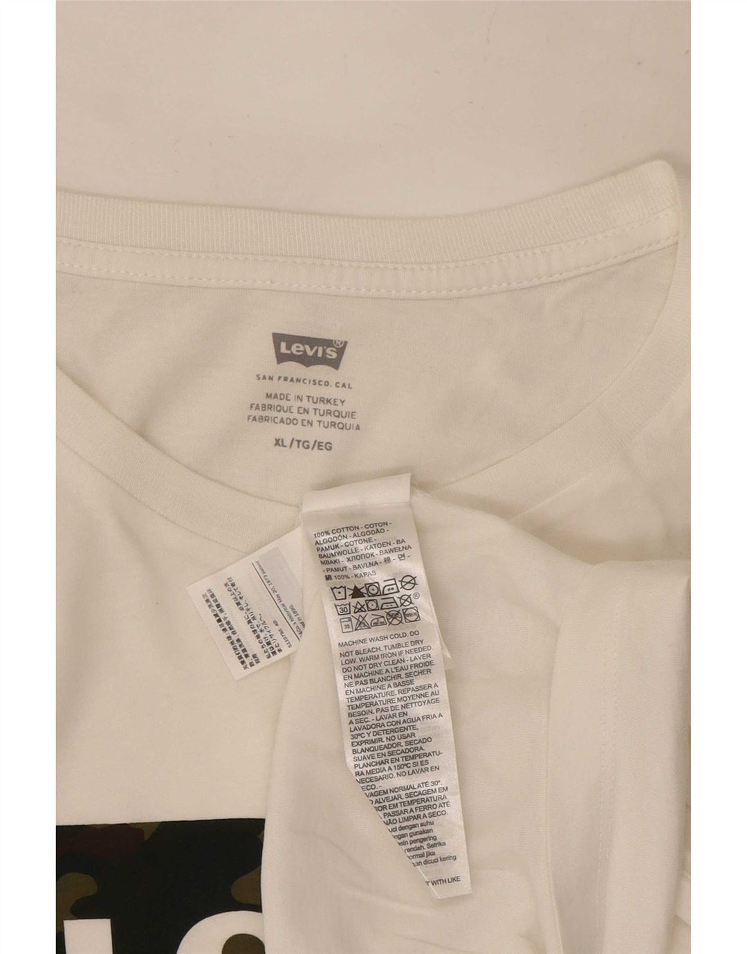 Tricou grafic pentru bărbați Levi's Top XL Bumbac alb