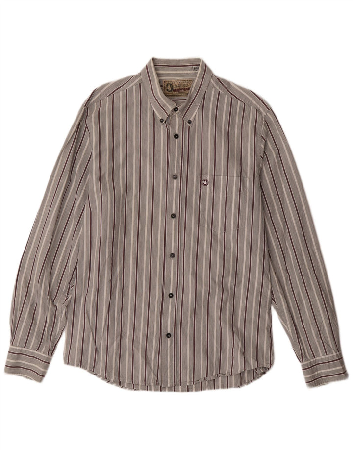 Cămașă Murphy & Nye pentru bărbați, cu tăiere obișnuită, XL, cu dungi gri