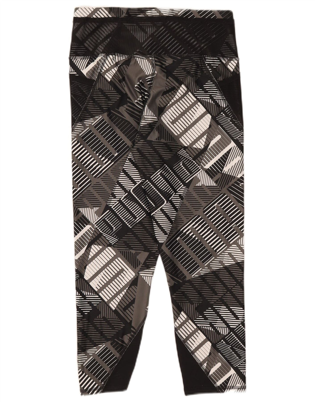 Leggings Capri Puma pentru femei UK 12 Medium Black Geometric Poliester