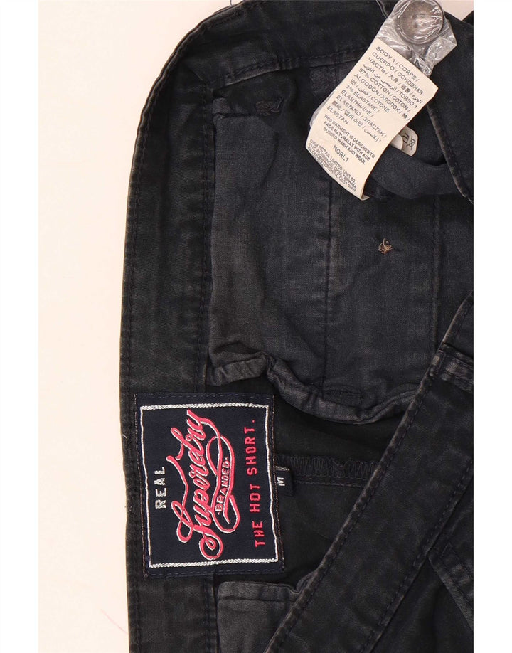 Pantaloni scurti chino Superdry pentru femei, mediu W32, bumbac negru
