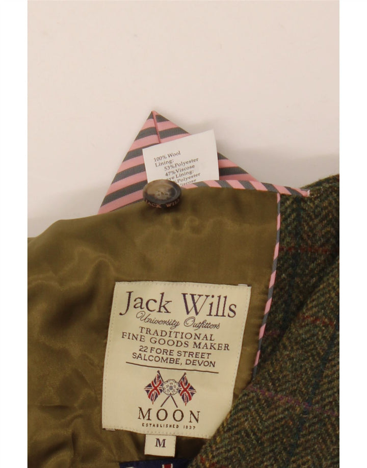 Jachetă Jack Wills pentru bărbați cu 3 nasturi, UK 38, lână verde medie