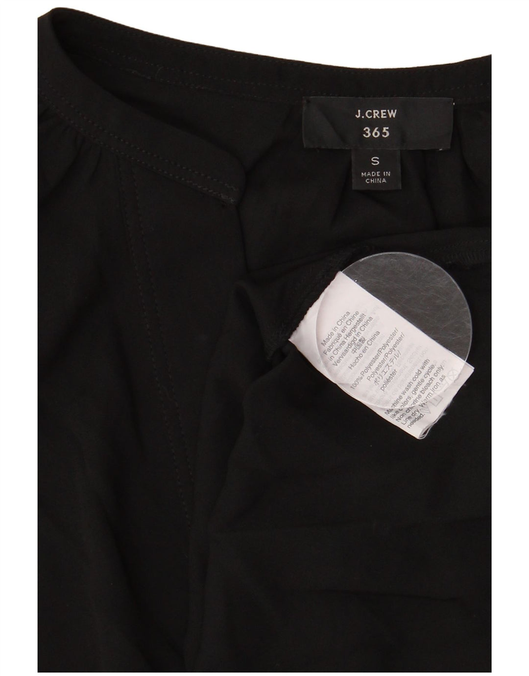 Bluză supradimensionată fără mâneci 365 pentru femei J. Crew UK 10 Small Black