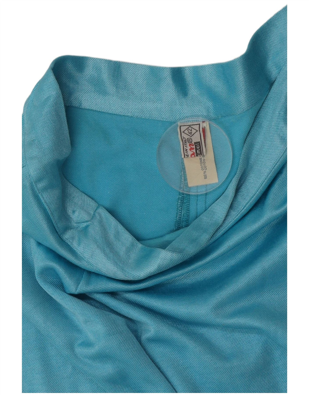 Fusta creion Vintage pentru femei IT 42 Medium W26 Bumbac albastru