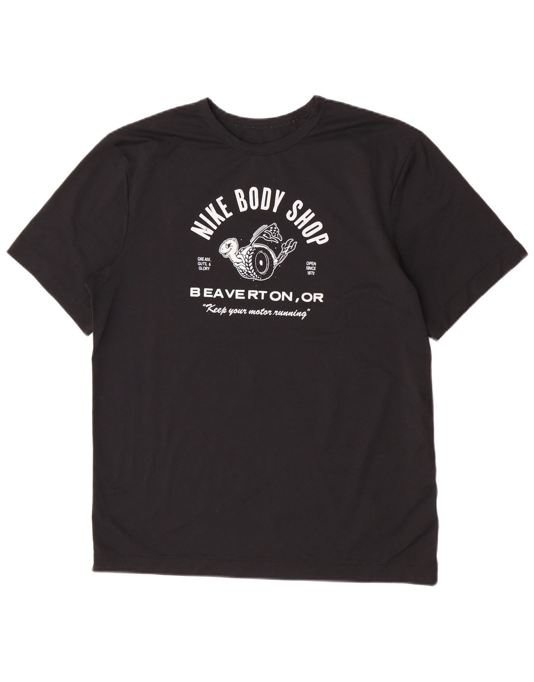 Tricou grafic Nike Dri Fit pentru bărbați Top Mediu Negru Poliester