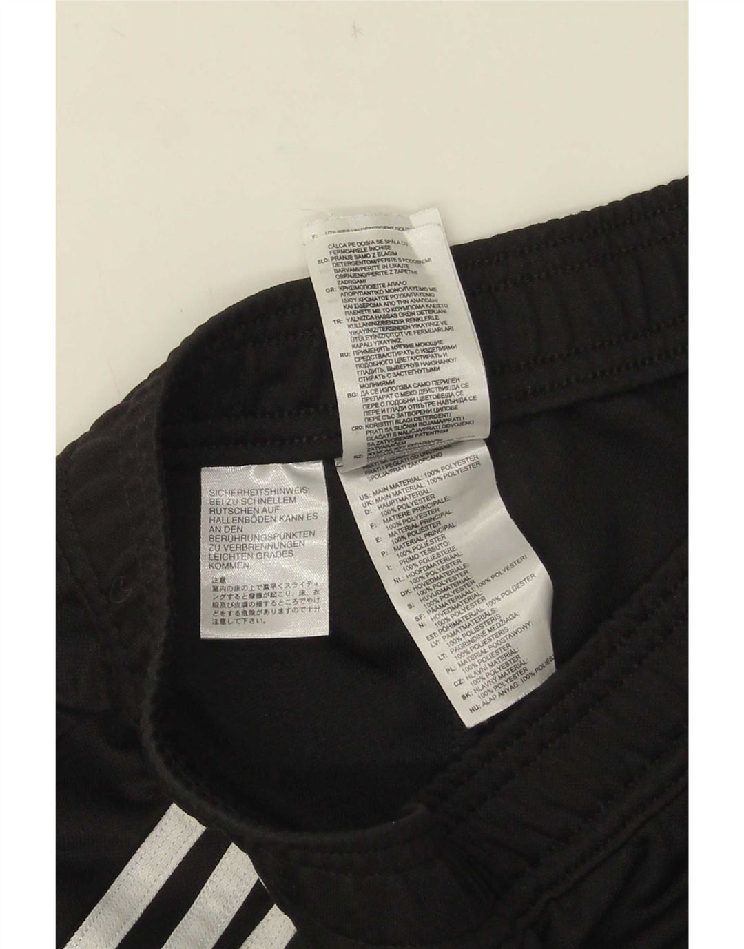 Pantaloni de trening Adidas pentru femei UK 4 XS poliester negru