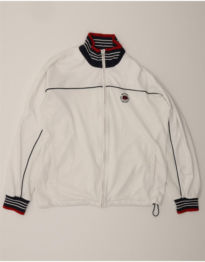 Diadora Bomber Jacket pentru bărbați UK 40, mare, alb, poliester