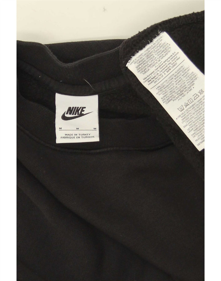 Pulover Nike pentru bărbați, bumbac mediu negru