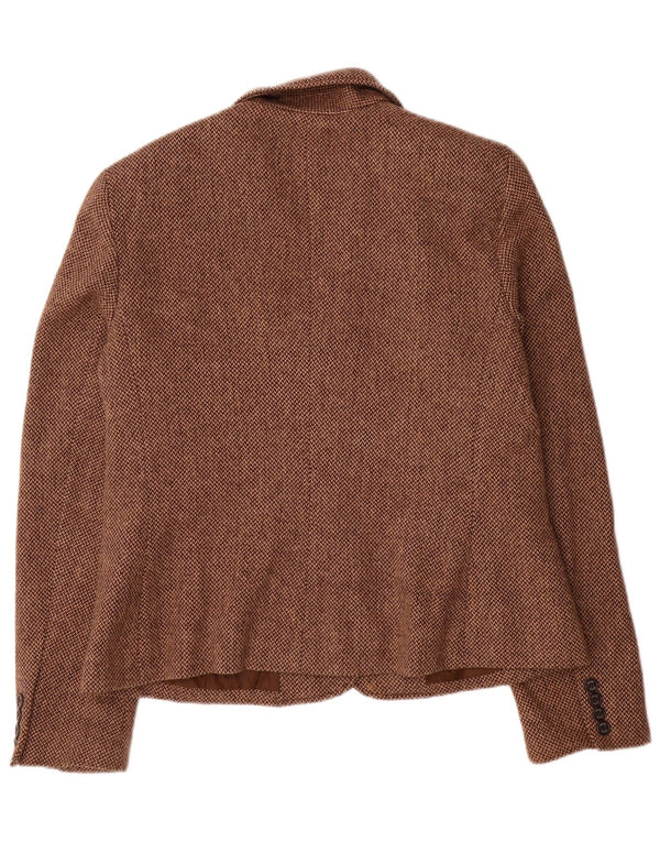 Jachetă Blazer pentru femei Chaps cu 2 nasturi US 16 2XL maro viscoză