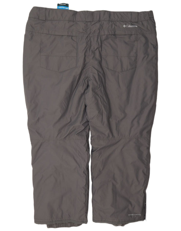 Pantaloni de schi Columbia pentru bărbați, nailon gri 4XL