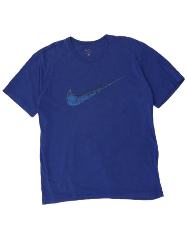 Tricou grafic pentru bărbați NIKE Top XL Bumbac albastru