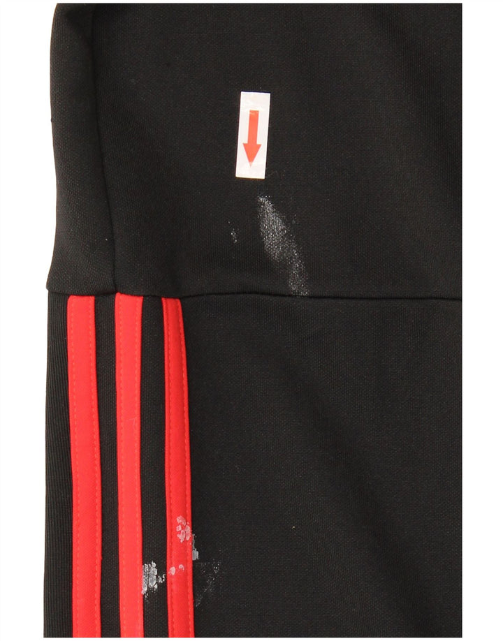 Pantaloni de trening Adidas pentru bărbați, negru mediu, poliester bloc de culoare