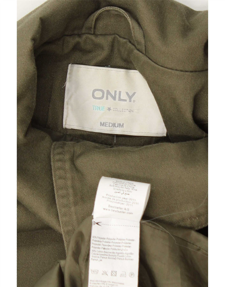 Only Bomber Jacket pentru femei UK 12 Poliester verde mediu