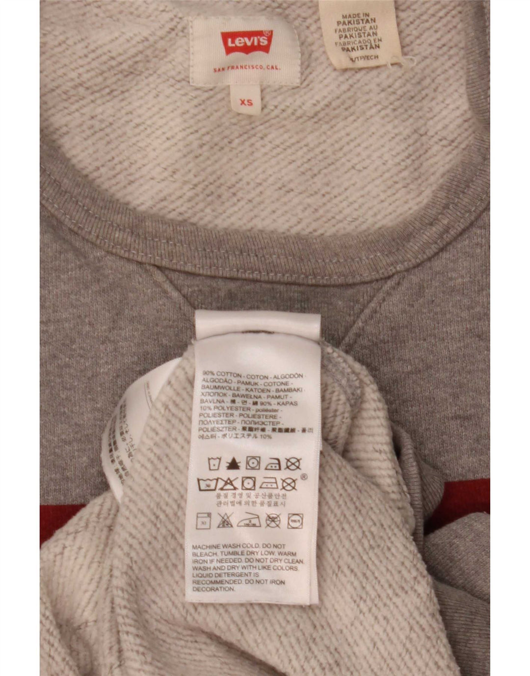 Levi's Pulover grafic pentru bărbați XS bumbac gri