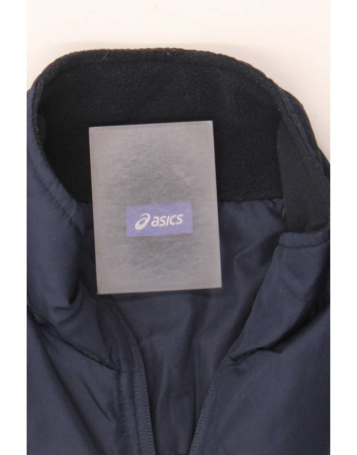 Jachetă căptușită pentru bărbați Asics UK 34 XS bleumarin poliester color bloc