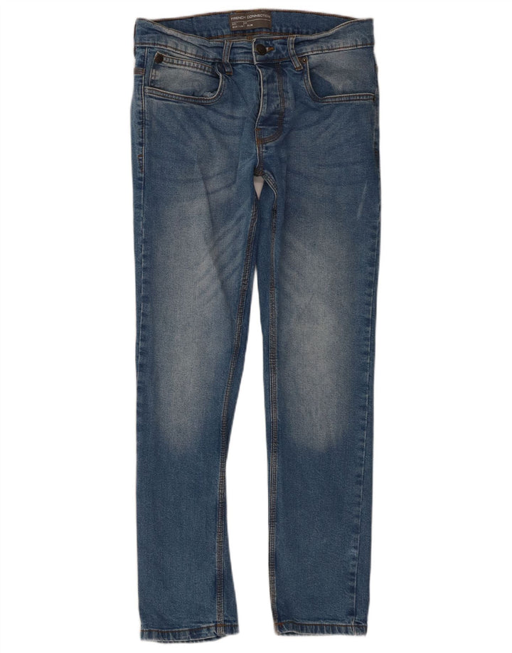 Blugi slim pentru bărbați French Connection W30 L30 Bumbac albastru