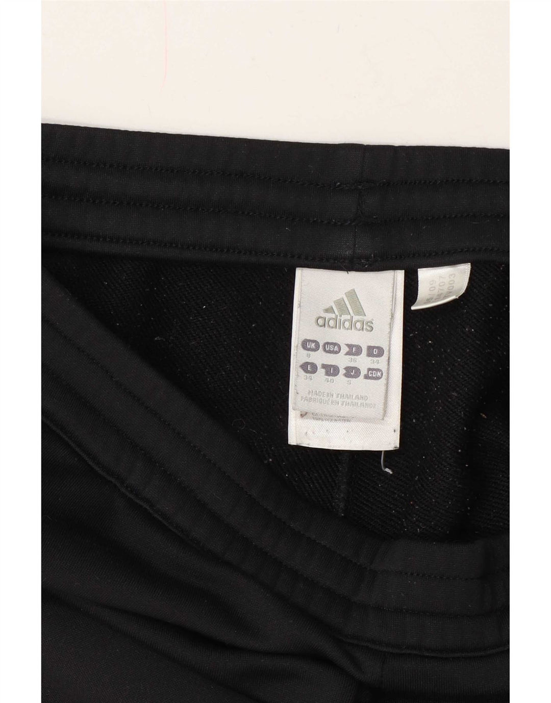 Pantaloni de trening Adidas pentru femei UK 8 Poliester negru mic