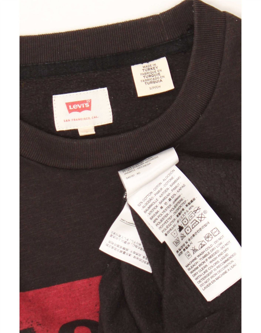 Levi's Pulover grafic pentru bărbați, bumbac mic, maro