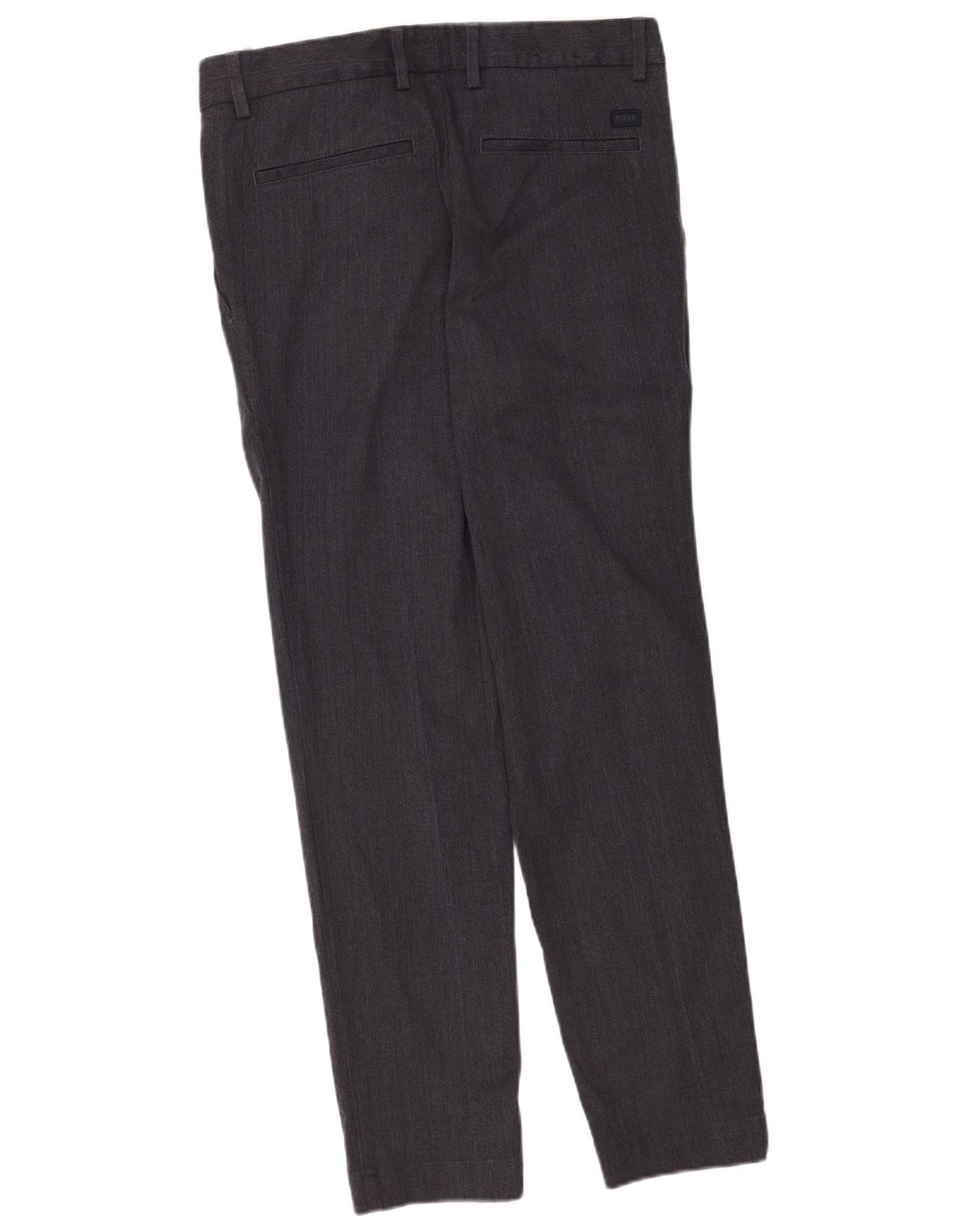 Hugo Boss Pantaloni chino Kane pentru bărbați, cu ajustare normală, L30 L32, poliester gri