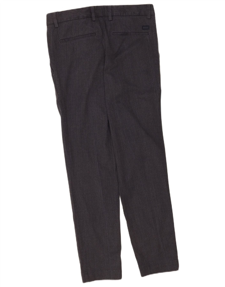 Hugo Boss Pantaloni chino Kane pentru bărbați, cu ajustare normală, L30 L32, poliester gri