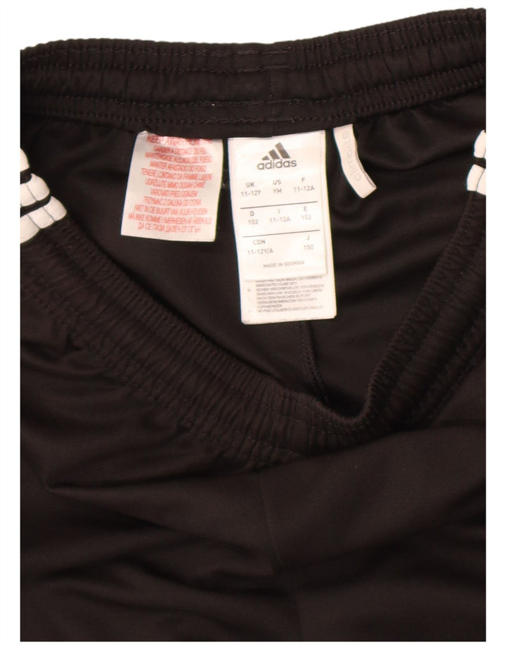 Pantaloni scurți sport Climalite ADIDAS 11-12 ani poliester negru