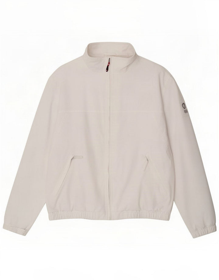 Murphy & Nye Bomber Jacket pentru bărbați Marea Britanie 44 3XL Poliamidă albă
