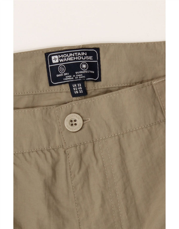 Pantaloni scurți cargo pentru bărbați Mountain Warehouse W32 Medium Beige Poliamidă