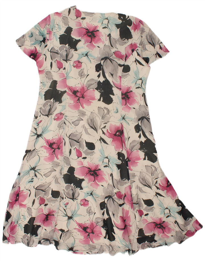 Rochie A-Line Eastex pentru femei UK 14 Poliester floral multicolor mare