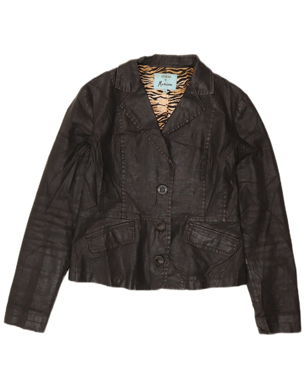 Jachetă pentru femei GUESS BY MARCIANO Crop cu 3 nasturi IT 46 Large Black