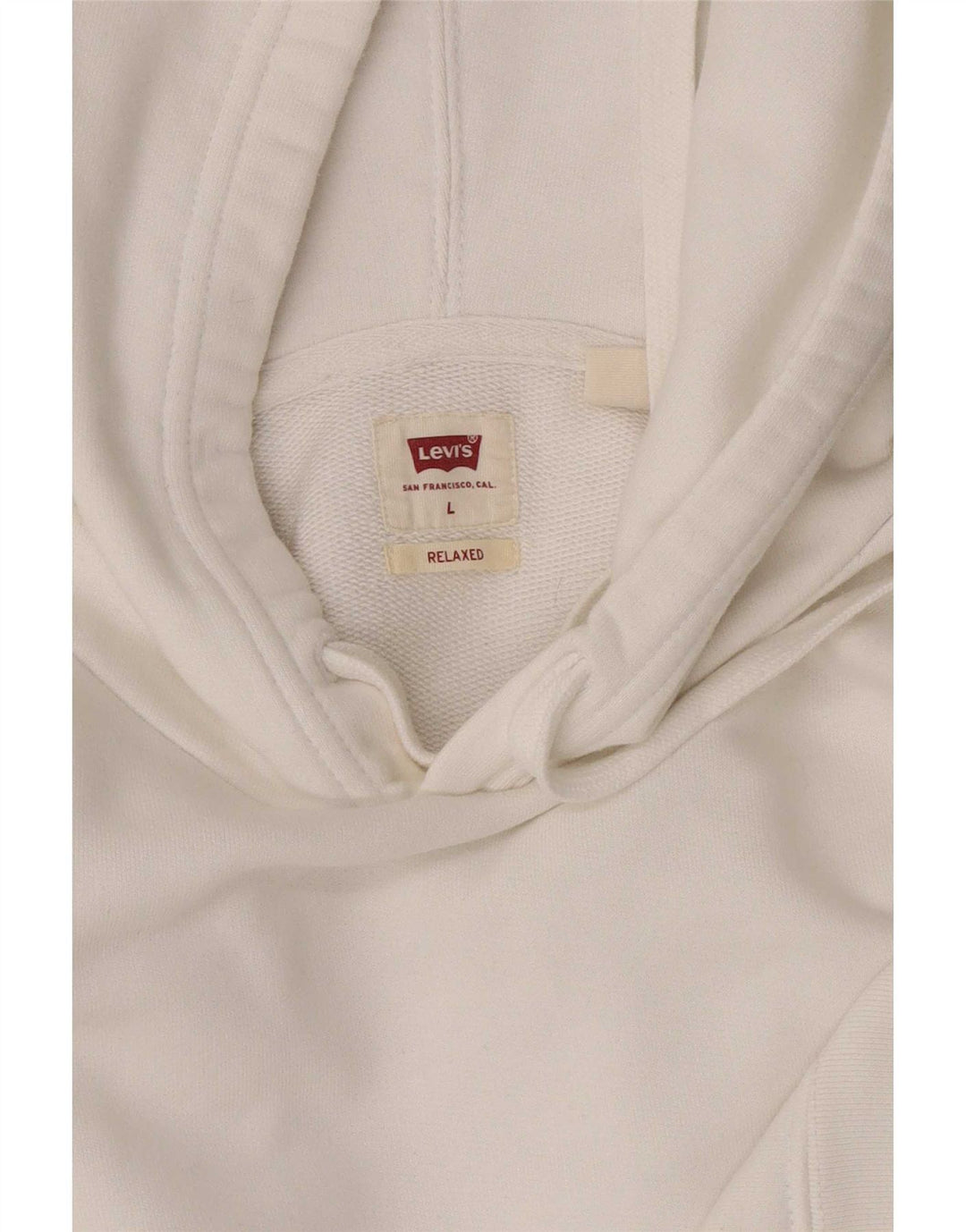 Pulover Levi's pentru bărbați, cu captură relaxată, mare, alb