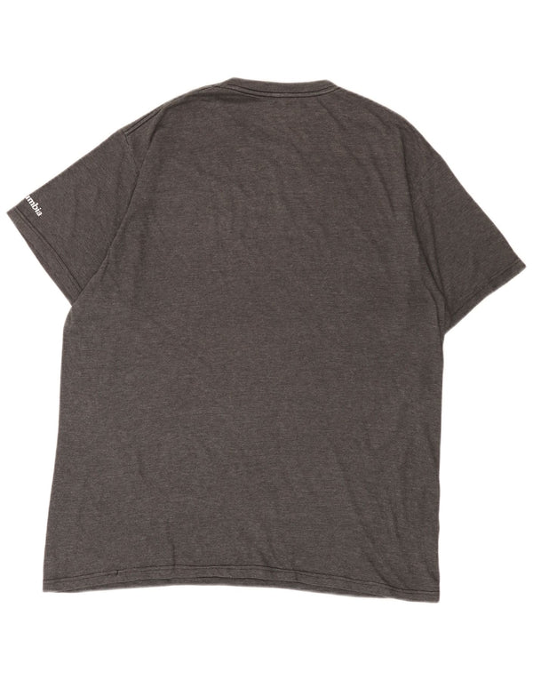Tricou grafic Columbia pentru bărbați Top XL bumbac gri