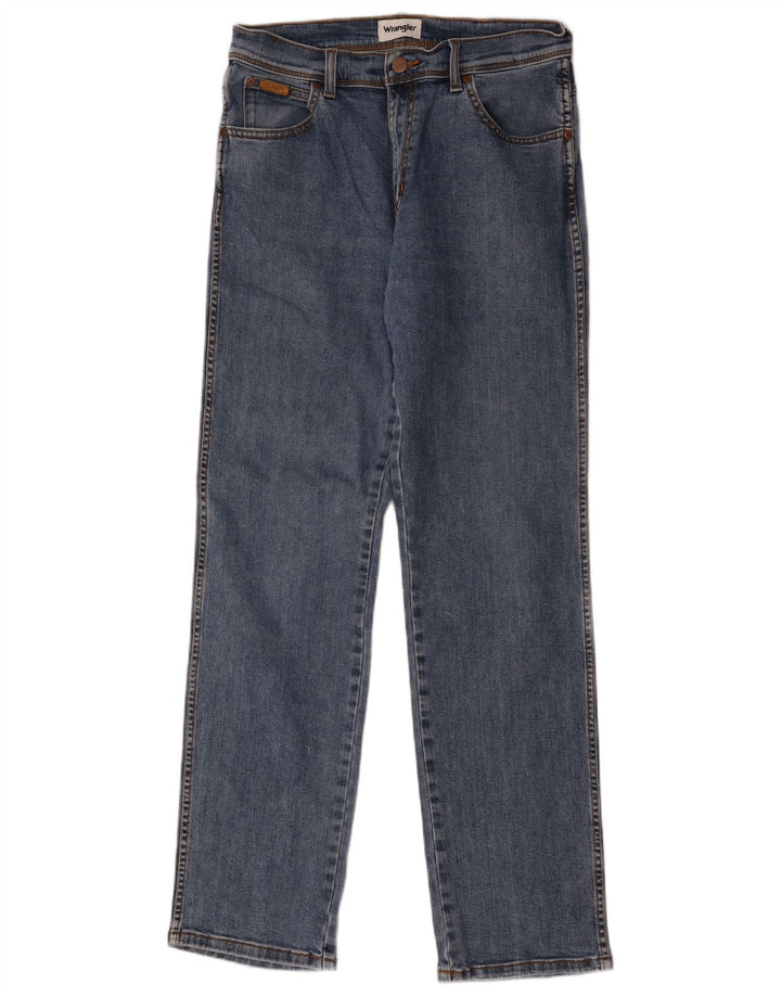 Blugi drepte pentru bărbați Wrangler Texas W32 L34 Bumbac albastru