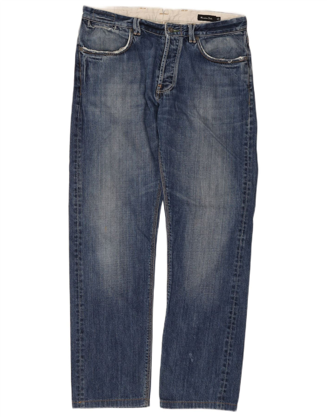 Blugi drepți Massimo Dutti pentru bărbați EU 42 Large W32 L30 Blue Bumbac