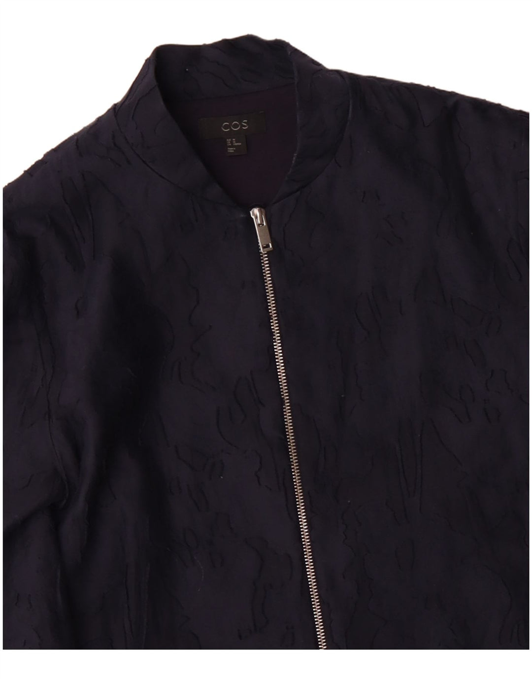 Pardesiu pentru femei COS EU 40, mediu, albastru marine, bumbac camuflat