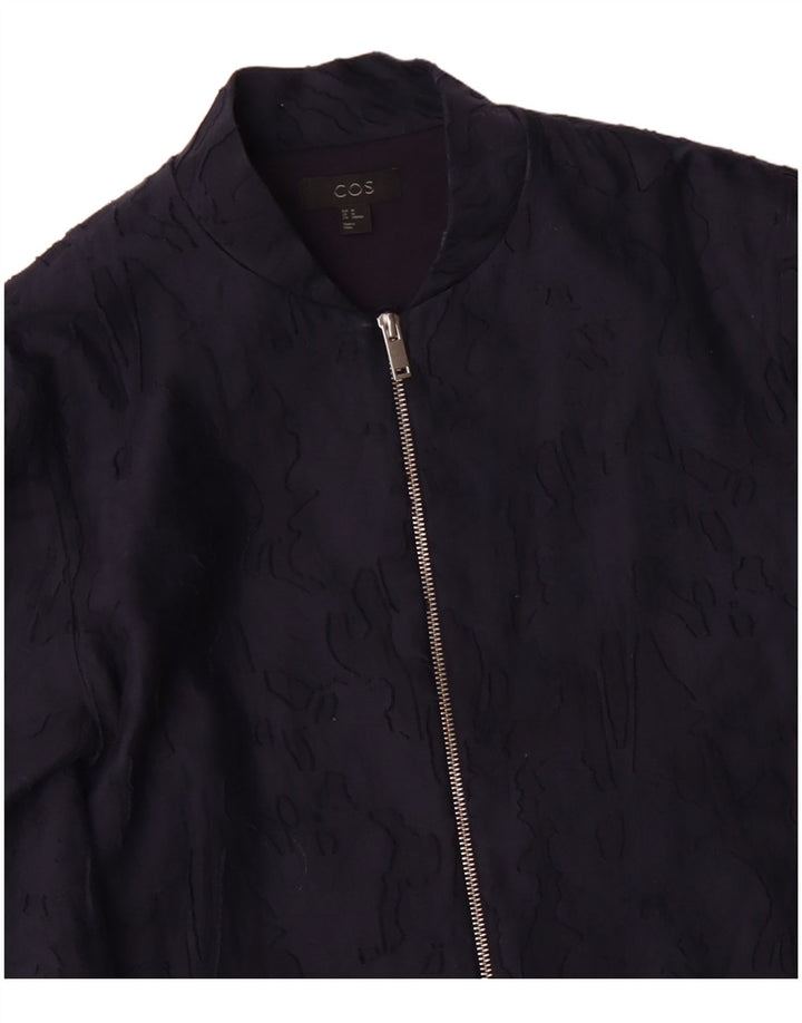 Pardesiu pentru femei COS EU 40, mediu, albastru marine, bumbac camuflat