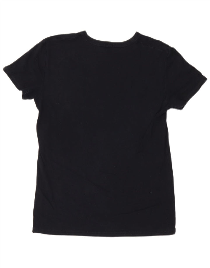 Tricou grafic Benetton pentru femei Top UK 14 Medium Bleumarin