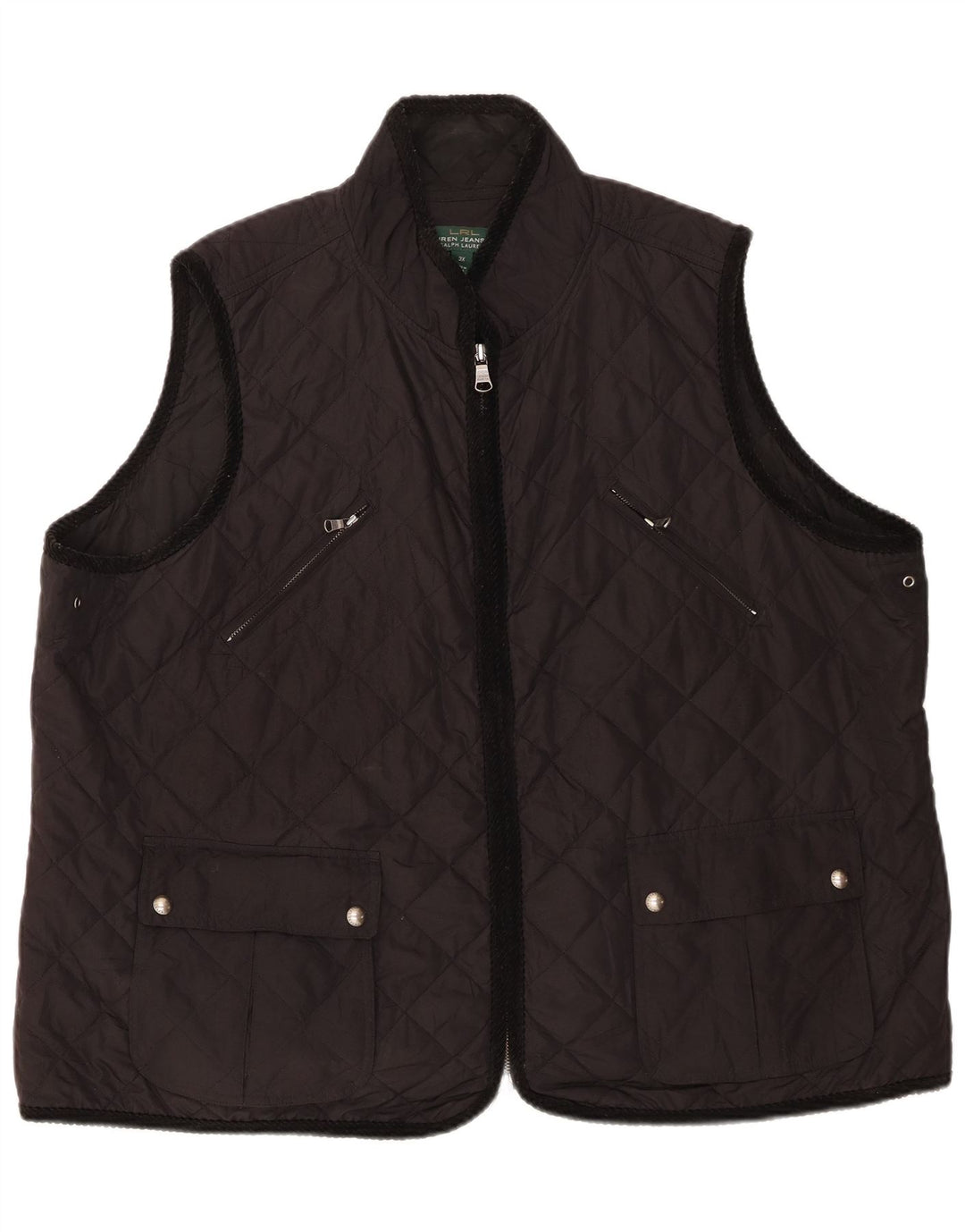 Gilet matlasat pentru femei Ralph Lauren UK 22 3XL poliester negru