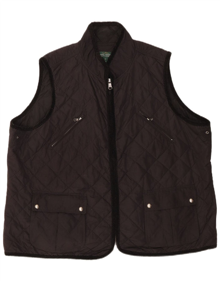 Gilet matlasat pentru femei Ralph Lauren UK 22 3XL poliester negru