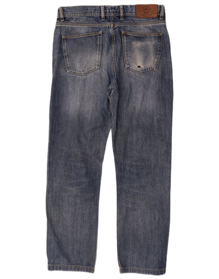 Blugi drepți Massimo Dutti pentru bărbați EU 40 Medium W31 L28 Albastru