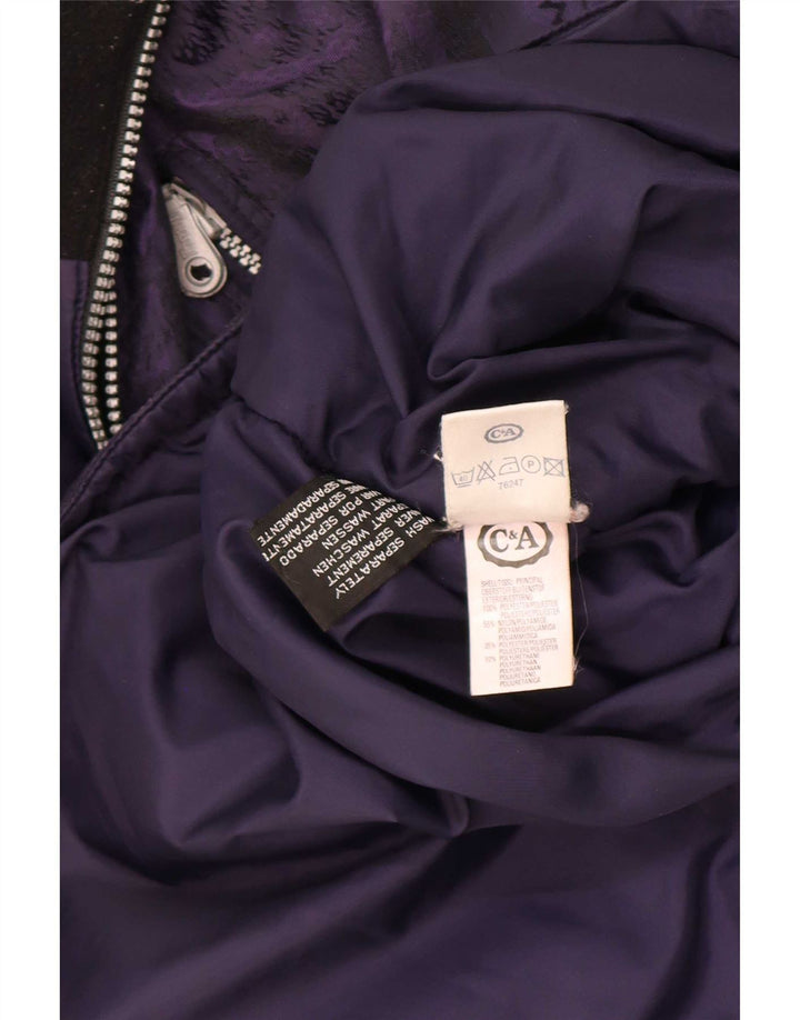 Rodeo Jachetă Anorak supradimensionată cu glugă pentru femei UK 16 Poliester violet mare