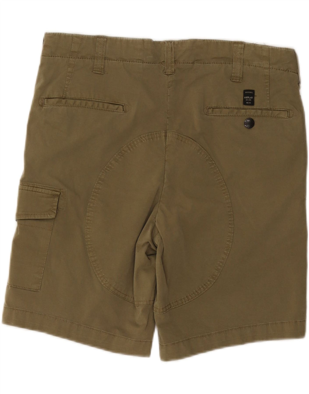 REPLAY Pantaloni scurți cargo pentru bărbați W29 Small Khaki Bumbac