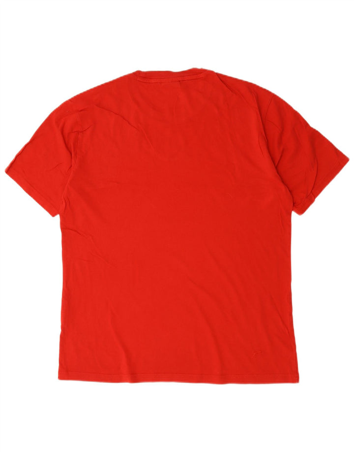 Tricou grafic pentru bărbați Champion Top din bumbac roșu mediu
