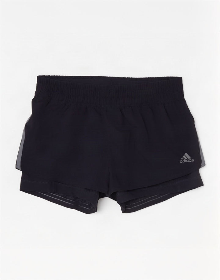 Pantalonă Aeroready pentru femei Adidas UK 8/10, poliester, albastru mic, bleumarin