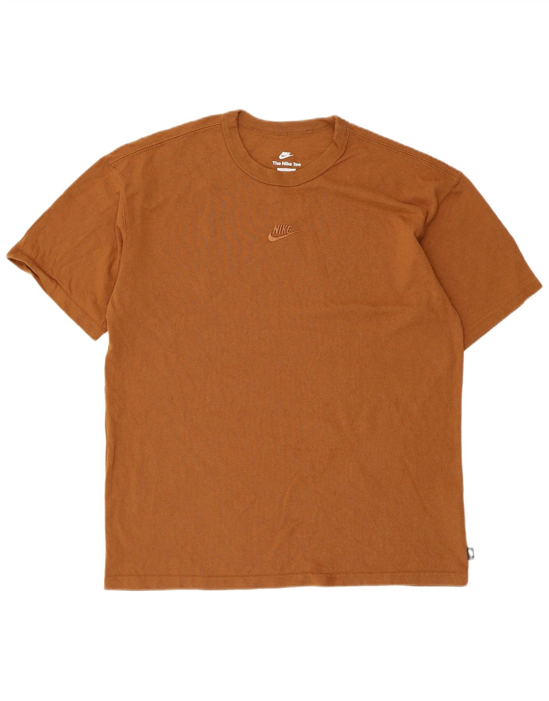 Tricou Nike pentru bărbați, cu o formă lejeră, top din bumbac maro mediu