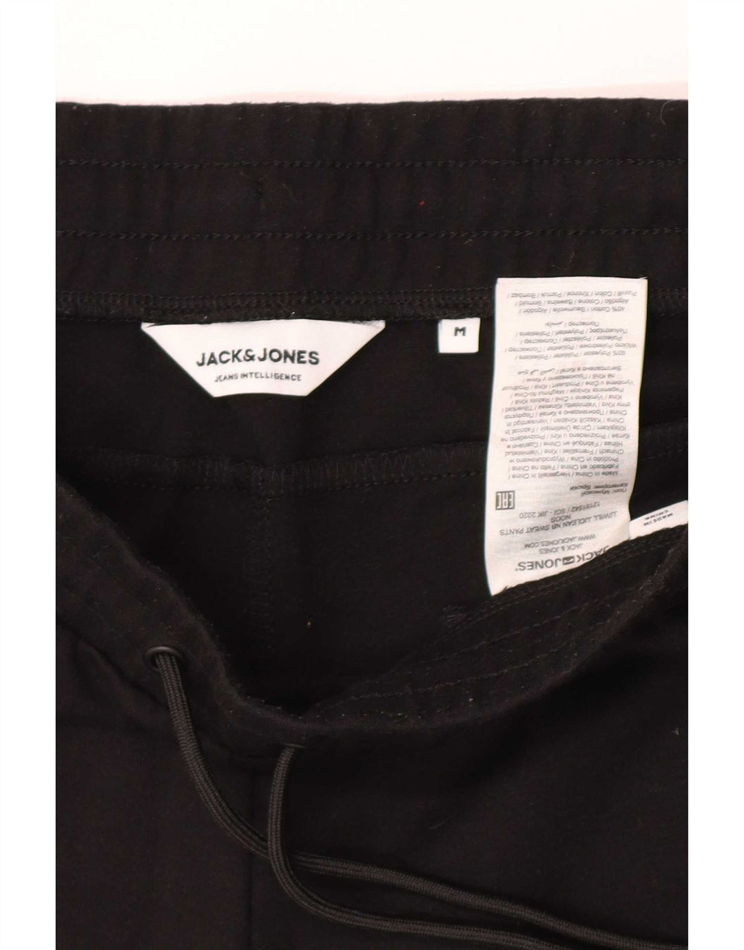 Jack & Jones Pantaloni de trening pentru bărbați Pantaloni de jogging Poliester mediu negru