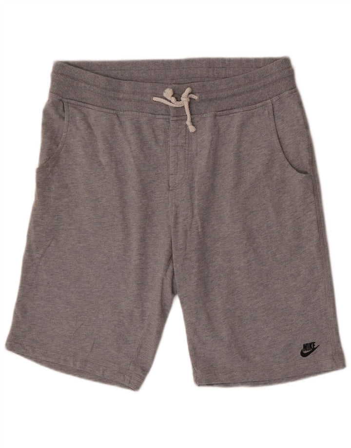 Pantaloni scurți sport Nike pentru bărbați, bumbac, gri mediu