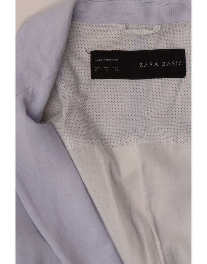 Blazer pentru femei Zara, cu 1 nasture, UK 16, mare, albastru