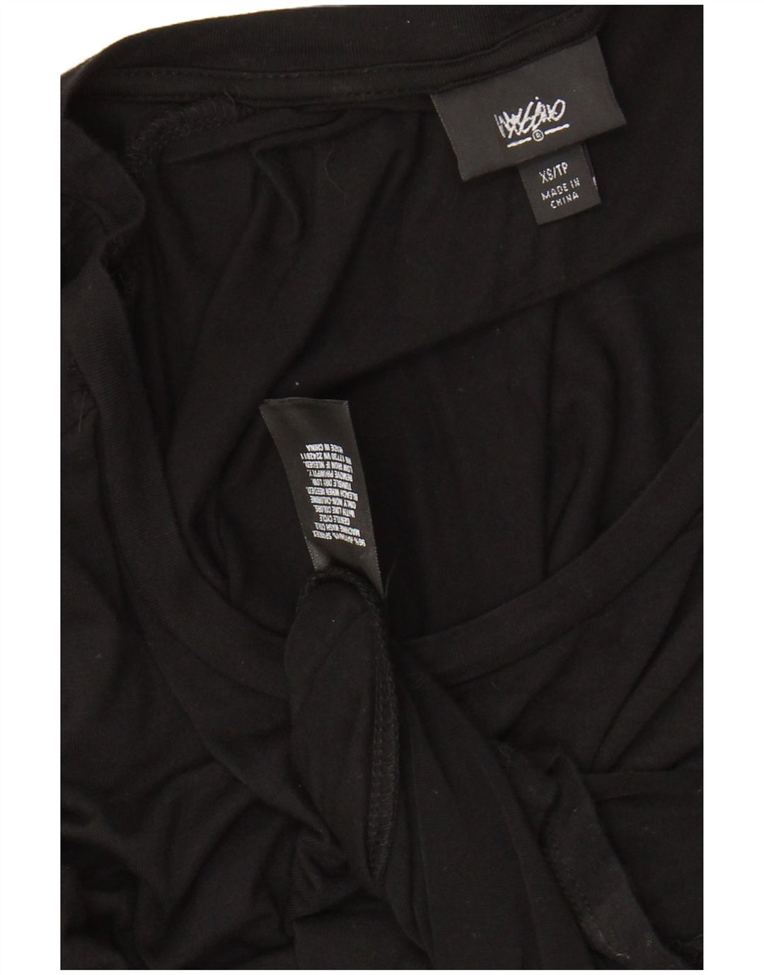 MOSSIMO Rochie Maxi pentru Femei cu mâneci 3/4 UK 6 XS Rayon negru