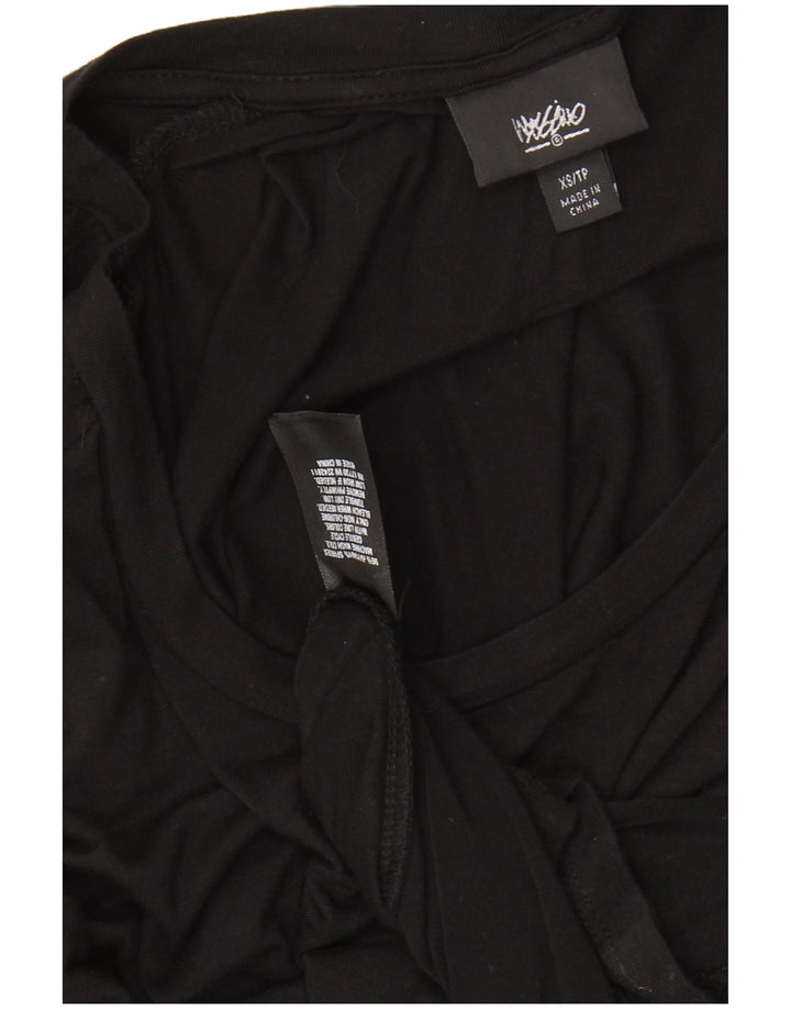 MOSSIMO Rochie Maxi pentru Femei cu mâneci 3/4 UK 6 XS Rayon negru