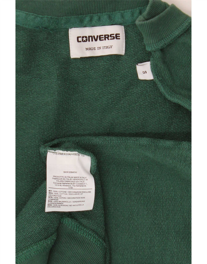 Pulover pentru bărbați Converse, bumbac verde mic