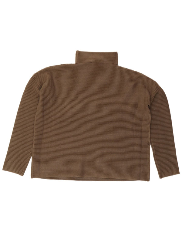 French Connection Pulover cu gât țestoasă pentru femei UK 10 Small Khaki